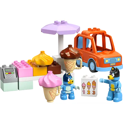 Конструктор LEGO DUPLO Bluey Путешествие с мороженым из Блуи 22 детали (10458) - фото 4