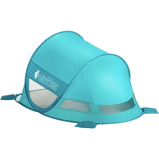 Саморазворачивающаяся палатка-тент Outtec с окошком бирюзовый - фото 4