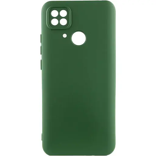 Чехол TPU Getman Liquid Silk Full Camera для Xiaomi Redmi 10C Зеленый / Dark green