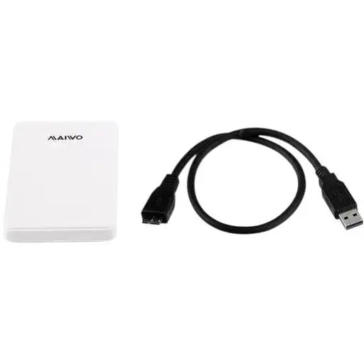 Зовнішній жорсткий диск Maiwo WD5000LPCX 500GB white Б/В - фото 2