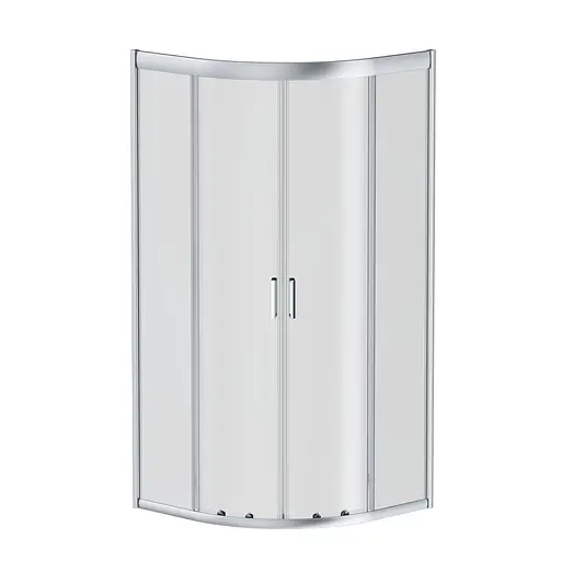 Душевая кабина Am.Pm Gem 1/4 Round 90x90 см без поддона хром матовый W90UG-401-090MT, прозрачный, хром матовый - фото 8