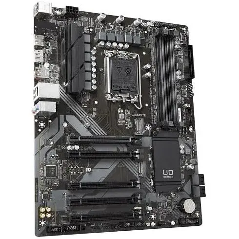 Материнская плата Gigabyte LGA1700, B760 DS3H DDR4, B760, 4xDDR4, Int.Video (CPU), 4xSATA3, 2xM.2, 1xPCI-E 16x 4.0, 4xPCI-E 16x 3.0, 5xUSB3.2/8xUSB2.0, HDMI/DP, ATX - фото 3