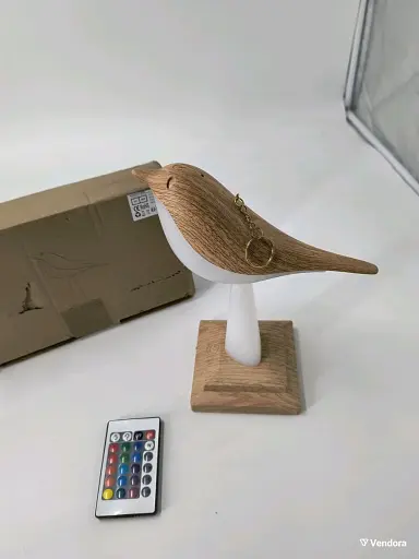 Переносна світлодіодна лампа із сенсорним керуванням, дизайн у вигляді птаха, зарядка через USB - фото 2
