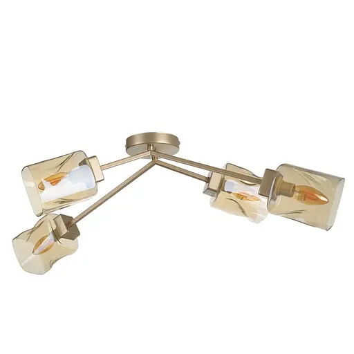 Люстра стельова Brille в зал E27 60W BK (LK-669C/4)