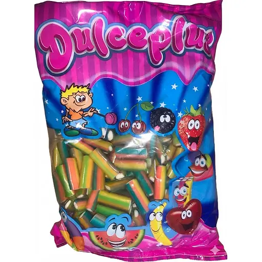 Цукерки жувальні Dulceplus Mini Rainbow Filled Pencils 1 кг 