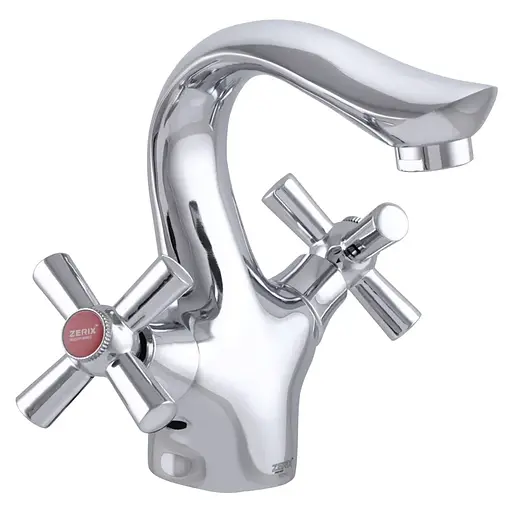 Змішувач для умивальника Zerix MED-A 722 ZX2801 Хром - фото 1