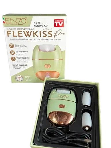 Ппемза для педикюру вдома акумуляторна ENZO EN-7101 електрична пемза для ніг і п'ят на акумуляторі 5 Вт Салатовий - фото 2