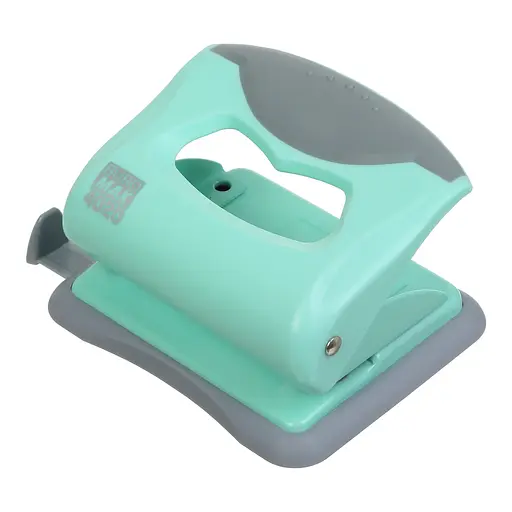 Діркопробивач пластиковий PASTEL, до 20 аркушів, м’ятний