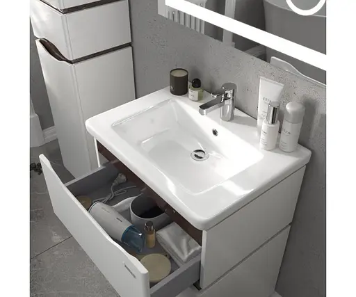 Тумба підлогова Sanwerk Алесса 60 венге з умивальником Space Line (MV0000873) Венге - фото 2