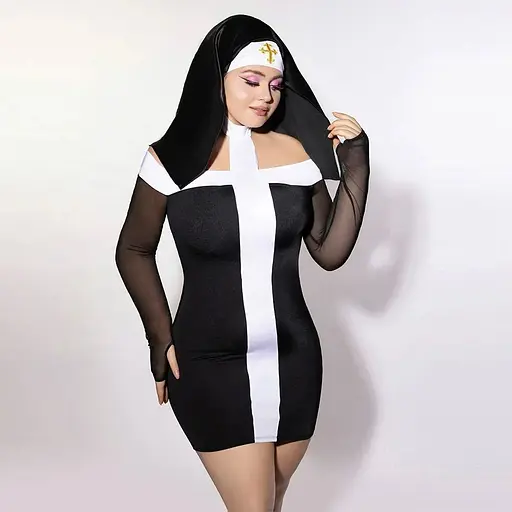 Эротический костюм монашки JSY P61130 Plus Size