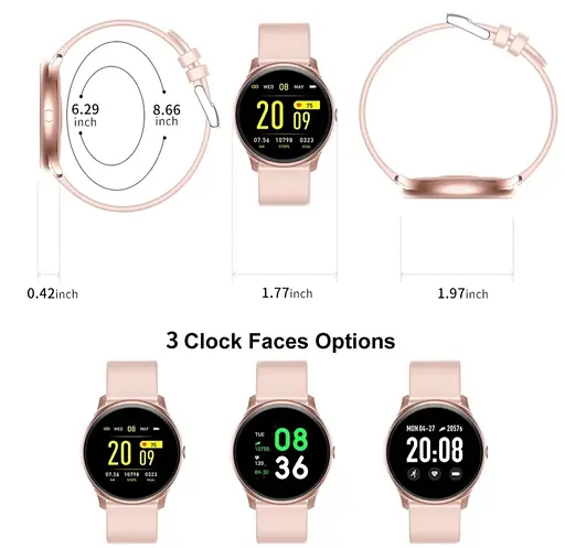 Смарт-годинник Lige 0223B з силіконовим ремінцем White (17790) - фото 3