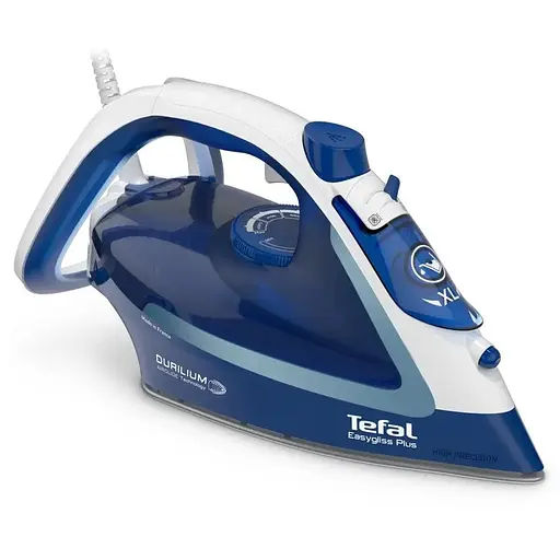 Tefal Праска Easygliss Plus, 2500Вт, 270мл, паровий удар -220гр, постійна пара - 45гр, керам. підошва, синій - фото 1