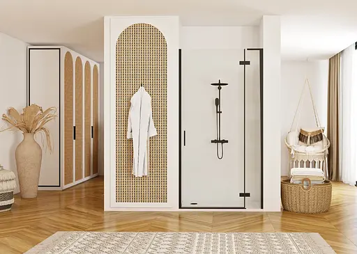 Душевые двери Rea Hugo 80 black REA-K6603 - фото 4