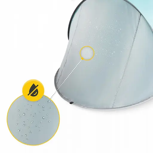 Намет пляжний 4FIZJO Pop-Up 195 x 120 см саморозкладний Grey/Mint (P-5905973401432) - фото 8