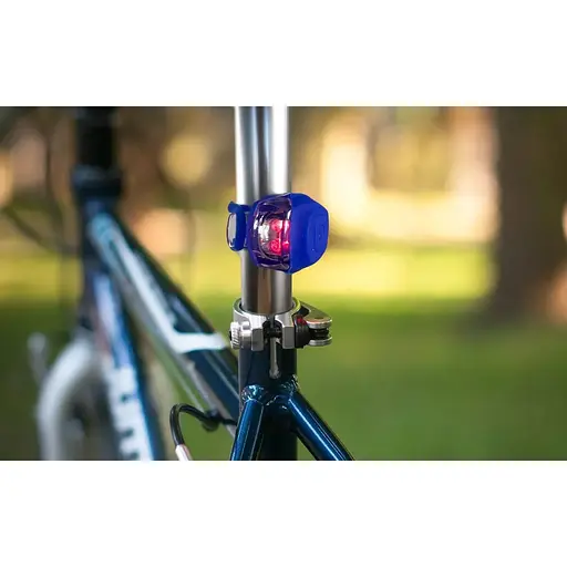 Ліхтар блимавка комплект Good Bike Silicon LED в силіконовому корпусі 2 шт. сині (92325Blue-IS) - фото 5
