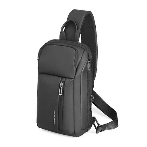 Рюкзак Mark Ryden с одной лямкой Brad MR7808 с карманом для планшета 11 дюймов Черный - фото 6