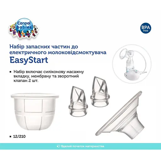Набор запасных частей Canpol babies для электрического молокоотсоса EasyStart (12/210) - фото 5