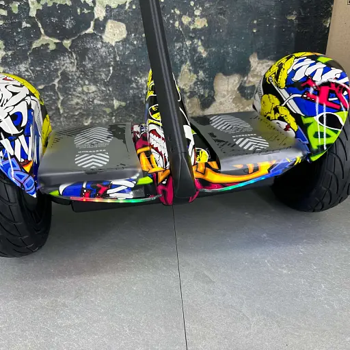 Гироскутер Ninebot Mini С Ручкой Желтый граффити - фото 4