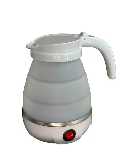 Дорожный складной мини электрочайник 0.6л Edenberg EB-83596 600Вт Белый - фото 1