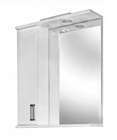 Зеркало в ванную комнату ПИК Декор Дз1п-50л левое со шкафчиком 50 см 30412 - фото 1