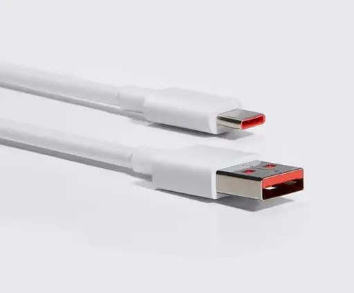 Кабель для швидкого заряджання телефона Xiaomi 120 Вт 6 A зарядний кабель шнур шнур Xiaomi Type C Білий - фото 2