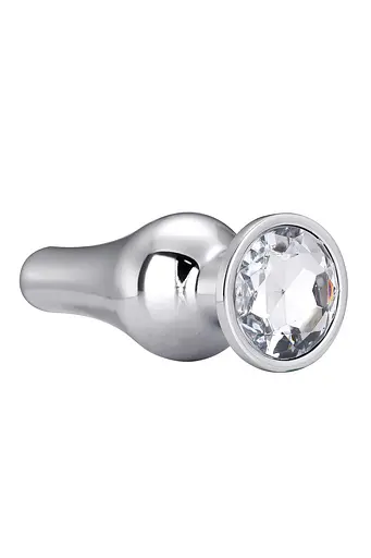 Анальна пробка Gleaming Love Pleasure Plug S 9 см (срібляста) - фото 3