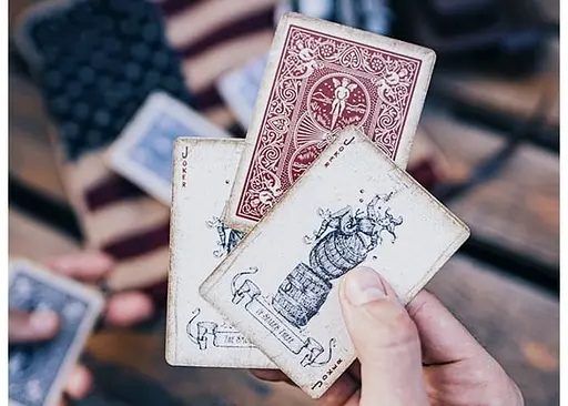 Карти гральні United States Playing Card Company Ellusionist Vintage 1900 (red) (54822) - фото 5