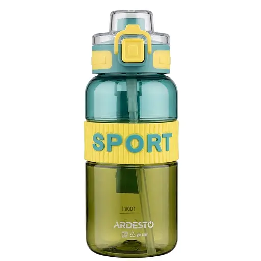 Пляшка для води Ardesto Gradient зелений 780 мл (AR2278GE) - фото 1