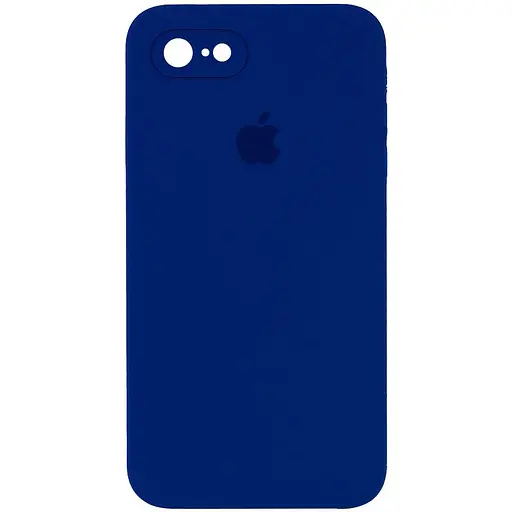 Чохол Epik Silicone Case Square Full Camera Protective AA для Apple iPhone 7/8/SE 2020 4.7 Синій/Deep navy - фото 1