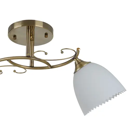 Люстра потолочная Brille классическая E27 60W G (LK-675C/2) - фото 2