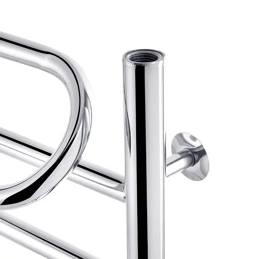 Полотенцесушитель водяной Kroner Иллюзия ДИ06 900x530 CV023863, Хром, нижнее - фото 4