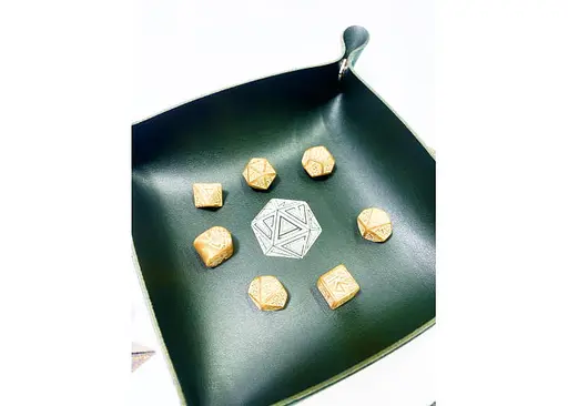 Настольная игра Планета Ігор Лоток для кубиков D20 (зеленый) (Dice tray D20 green) (pi-dt015) - фото 9