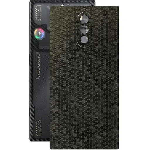 Защитная пленка StatusSKIN для ZTE Nubia Red Magic 8 Pro Plus Корпус Винил Соты черные - фото 1