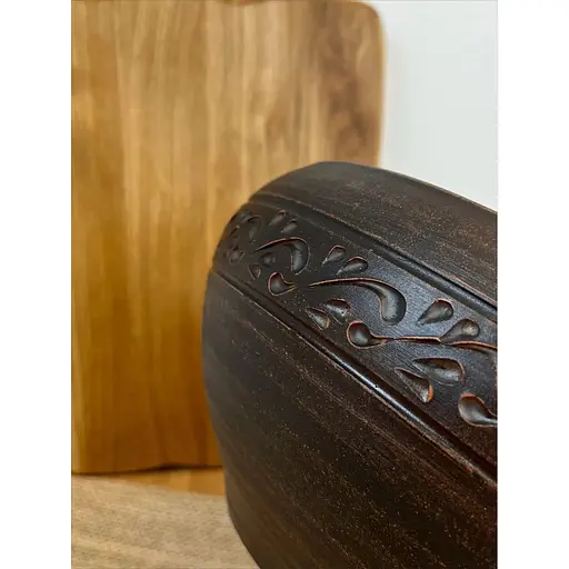 Пловница 7 л керамическая (глиняная) резная Декор - фото 5