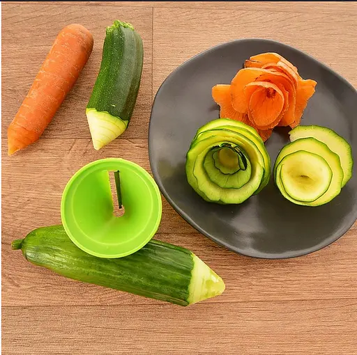 Воронкоподібна овочерізка ніж для карвінгу та прикрас страв декоративна точила для овочів (серпантиноріз) 88313 - фото 8