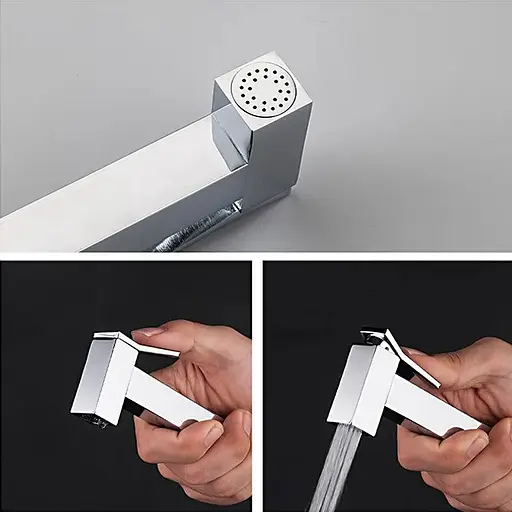 Змішувач для душу гігієнічний вбудований білий Gappo 1/8, Білий G7217-8 - фото 4