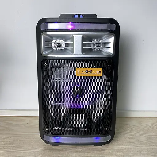 Акустическая портативная колонка Ch-T85 с подсветкой и микрофоном - фото 9