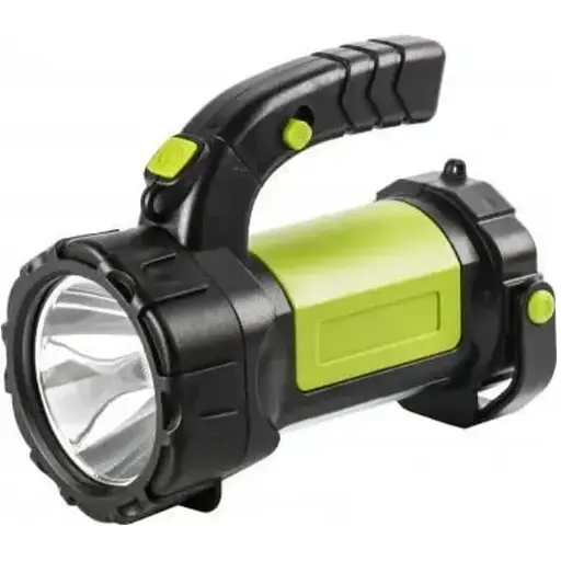 Ручной аккумуляторный фонарь T80-5W+COB 2×18650 зарядка microUSB многофункциональный прожектор - фото 1