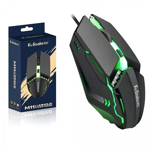 Мышь компьютерная K-Snake M11 LED Multicolor 1600 DPI - фото 3