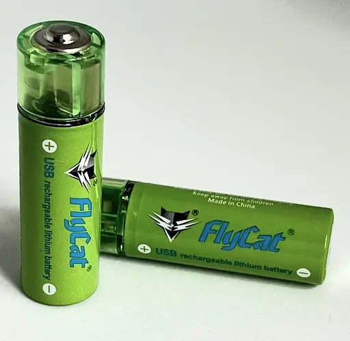 Акумулятор USB FluCat AA 1.5V 1450 mAh 2 шт. в комплекті - фото 2