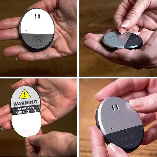 Датчик тревоги окна Сирена для разбития стекла 130 дБ Defender Ultra Slim Vibration Alarm 2 Pack - фото 3