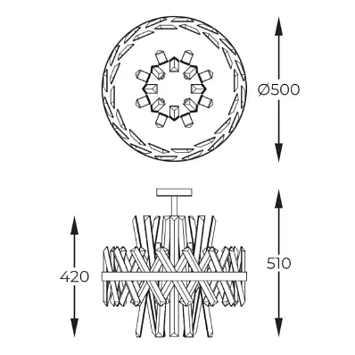 Потолочный светильник CONSTANTINOPLE C0567-08C-7GAC Zuma Line - фото 2