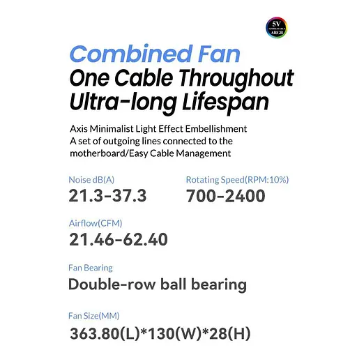 Вентилятор JONSBO ZC-360B 3in1 Black - фото 10