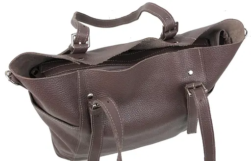 Женская кожаная сумка с двумя ручками Borsacomoda 28х33х11 см sum0024067 - фото 10