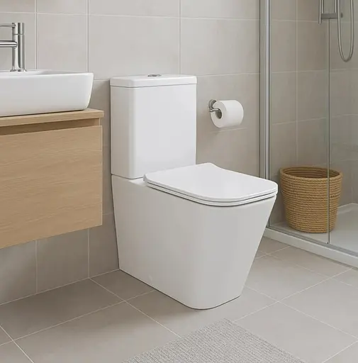 Напольный унитаз Qtap Crow Eco Rimless с сиденьем Slim Duroplast/ Soft-close/ Quick Release QTCRO27W48750 - фото 2