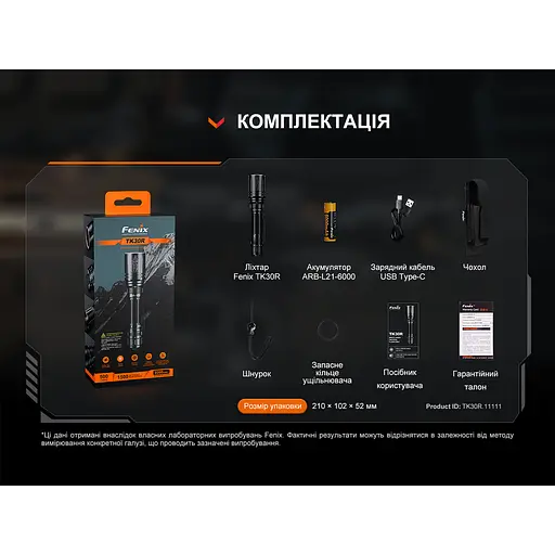 Ліхтар ручний лазерний Fenix TK30R - фото 20