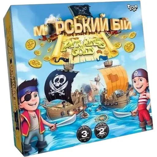Настільна розважальна гра Danko Toys Морський бій. Pirates Gold G-MB-03U (2000904248650) - фото 1