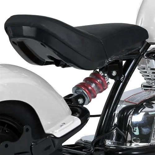 Электромобиль детский Мотоцикл M 6016AL-1 36V USB Bluetooth TF кожа белый - фото 3