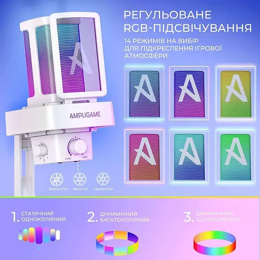 Мікрофон Fifine Q8 PRO White (Q8PROW) - фото 12