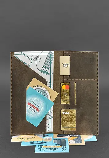 Шкіряний тревел-кейс 3.1 темно-коричневий - фото 3